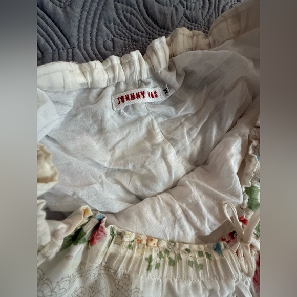 Vintage Johnny Was Floral Cream Skirt Sz M🎀 - Picture 9 of 11